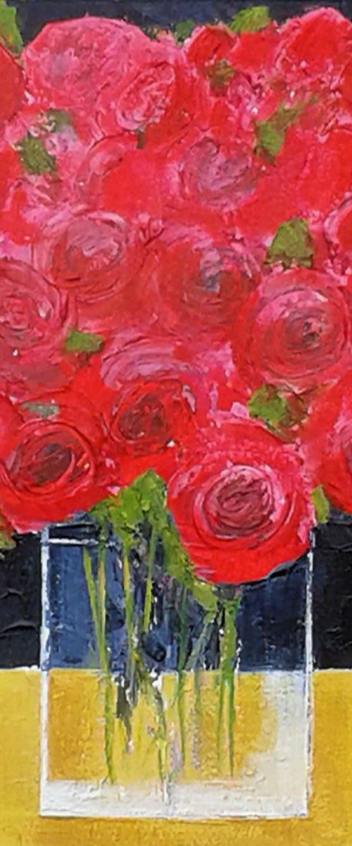 Red Roses by Jan Rippingham