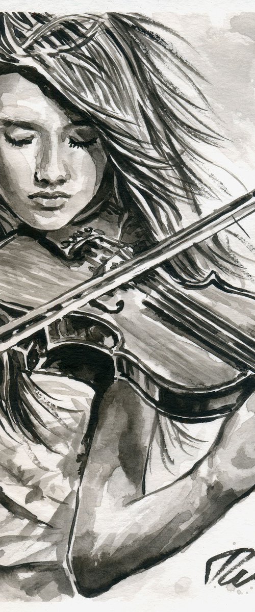 "Young Violinist" by Tashe