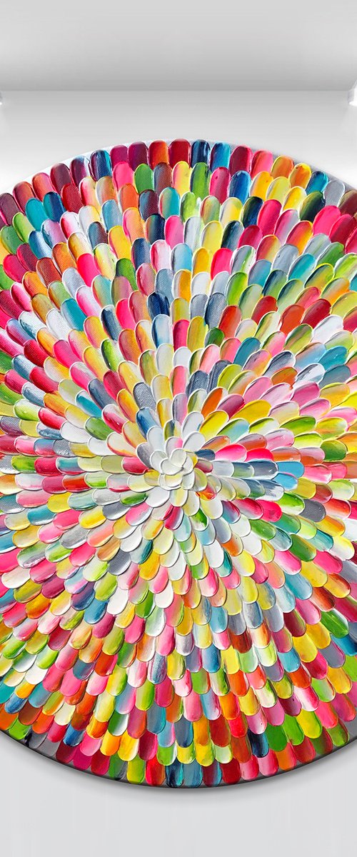 'Pacific rainbow VI' - 24x24” by Tatiana Georgieva