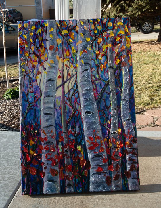 Aspen and Maple Trees