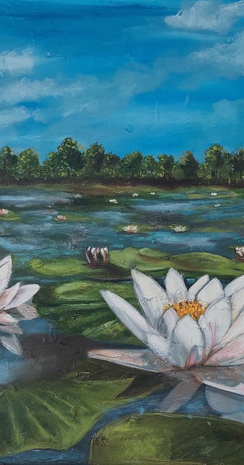 Lily Pond by Ira Whittaker