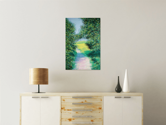 Summer Path In Bright Light