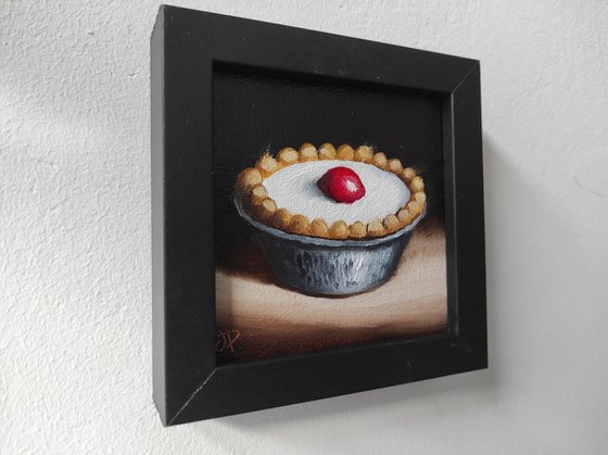 Little Cherry Bakewell tart still life