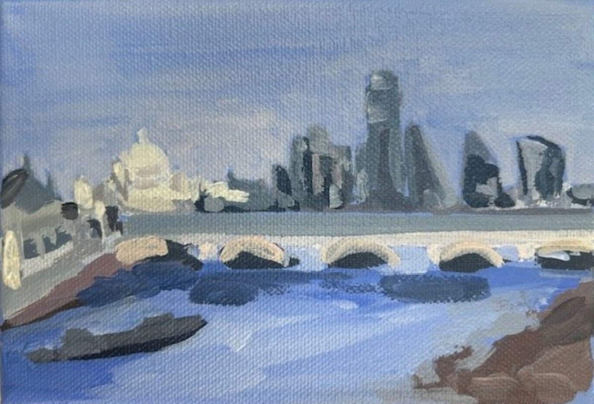 Dinky Blackfriars Bridge By Sarah Adams, 6 X 4, Artwork For Sale On Artfinder