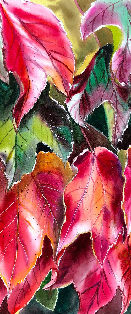 Autumn Leaves from La-Tour-De-Peilz by Ksenia Astakhova