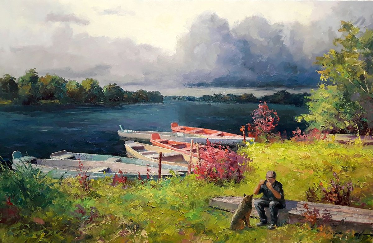 Oil painting After the storm Serdyuk Boris Petrovich nSerb878 by Boris Serdyuk