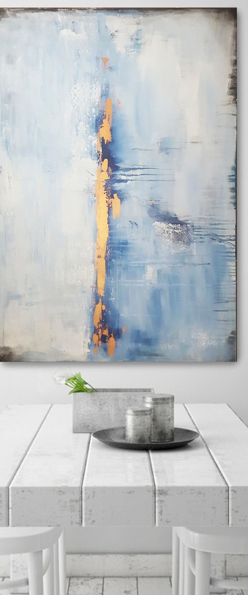 Golden Horizont – Abstract seascape by Stefanie Rogge