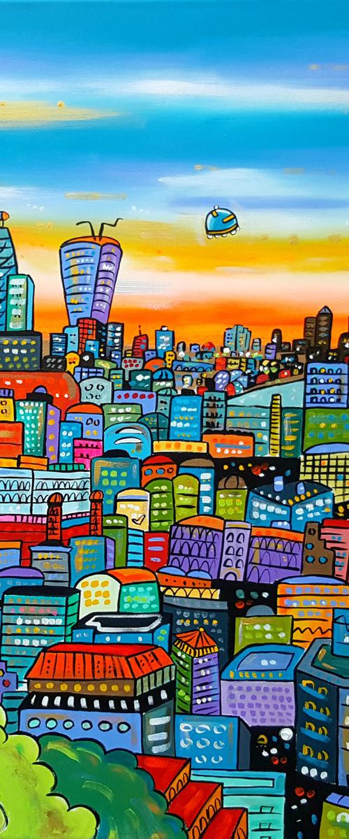 Funky Vibrant London by Maria Luisa  Azzini