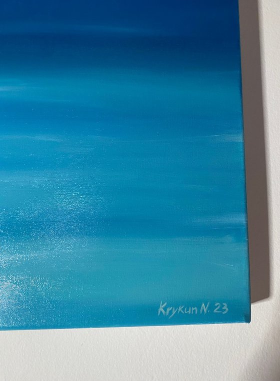 Turquoise ocean, waves