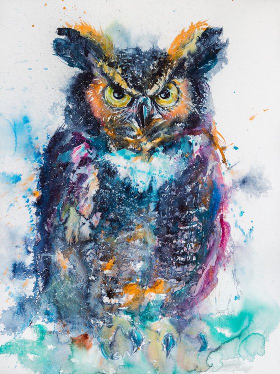 Great horned owl II.