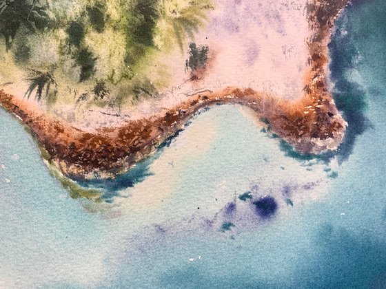 The Sea from the Sky (diptych)
