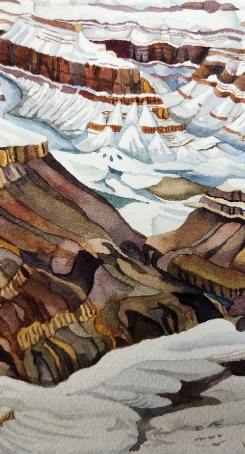Snow Puzzle (Grand Canyon National Park) by Beth Shadur