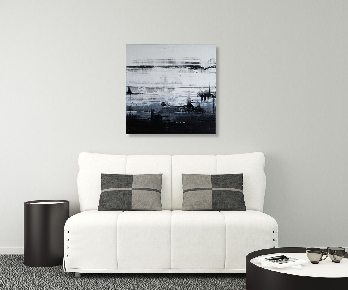 Abstract Acrylic Painting By Ansgar Dressler, 24 X 24, Otherworldly Ix, Original Artwork