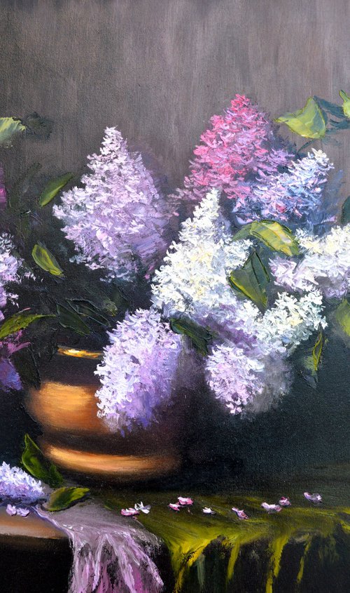 Still-life with lilac by Elena Lukina