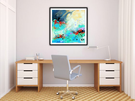 Caraïbes - Abstract artwork - Limited edition of 1