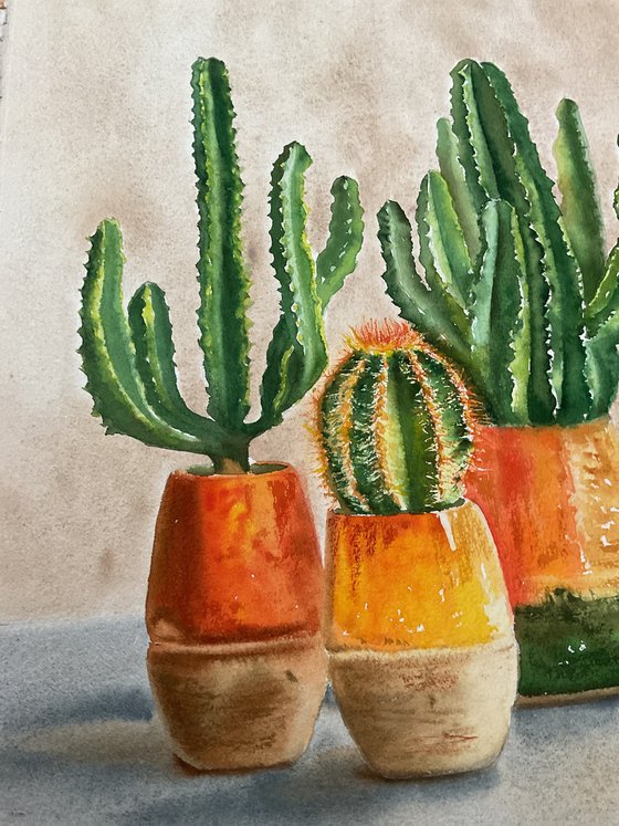 Three prickly friends