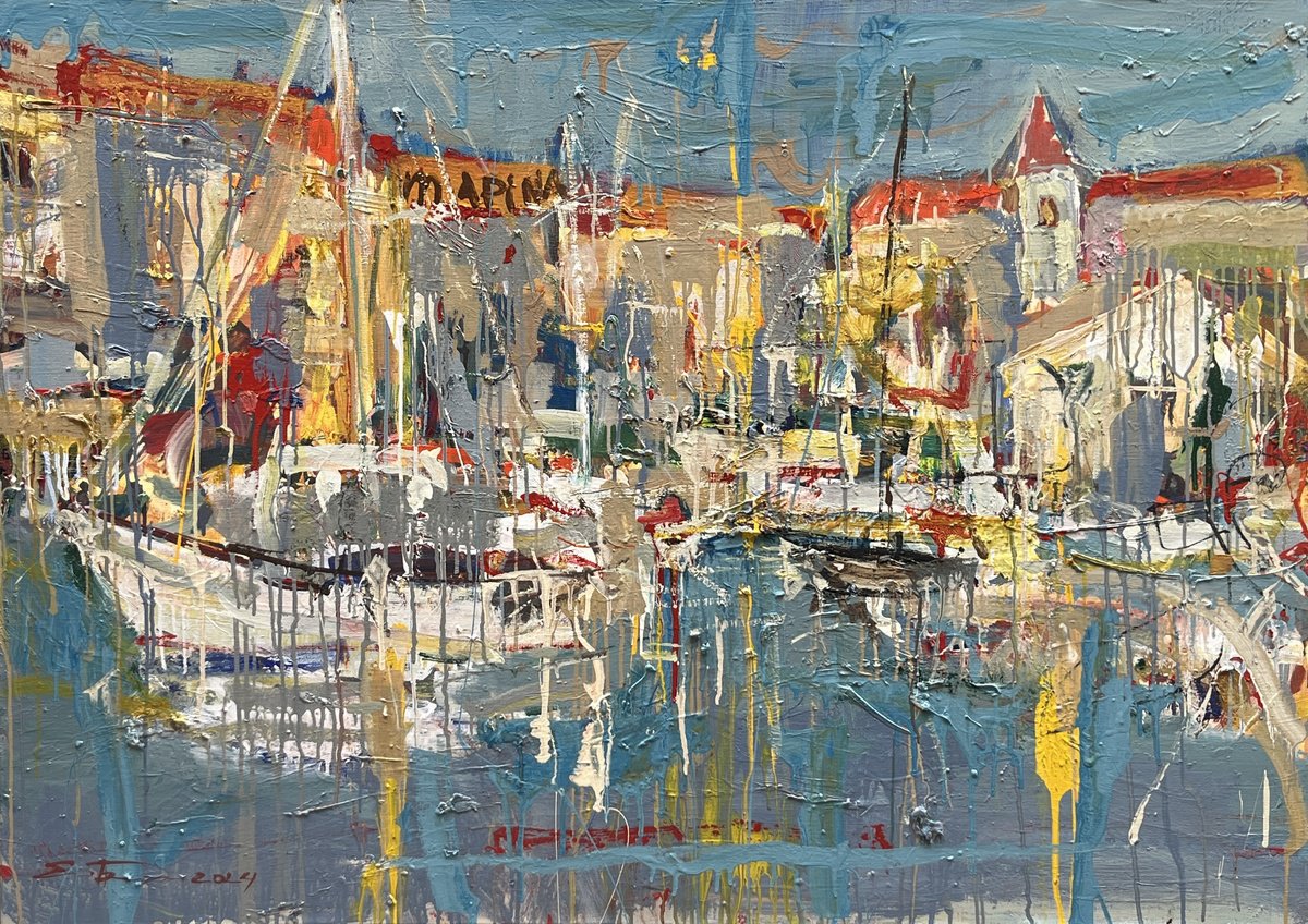 Ship By Eduard Belsky, 55 X 39, Artwork For Sale On Artfinder