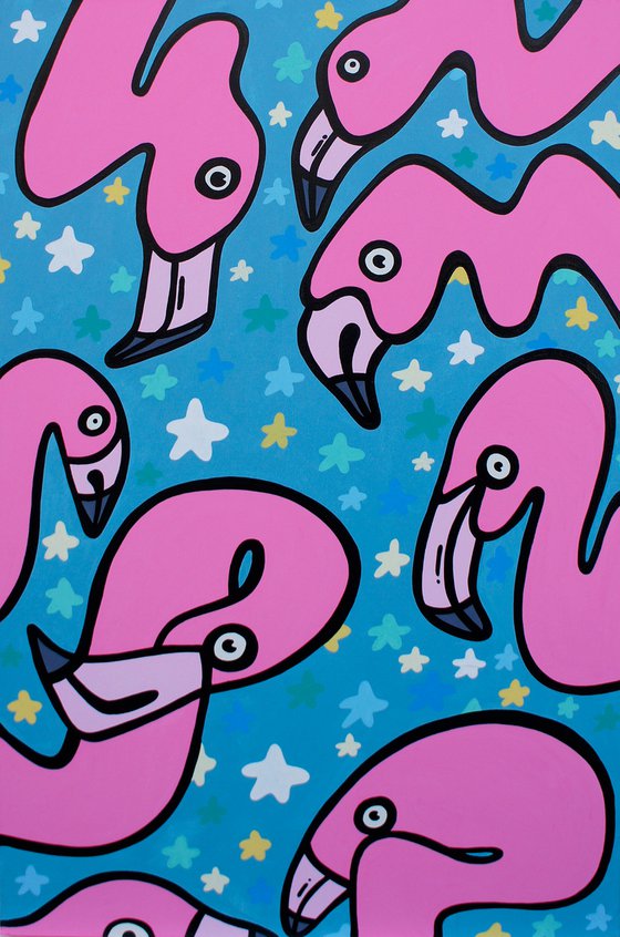 Flock Of Flamingos