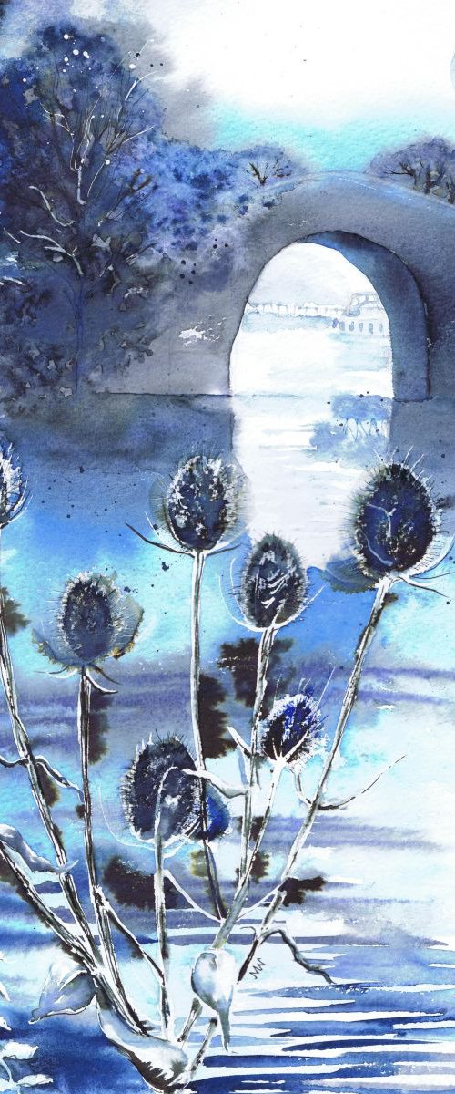 Blue Moon over the Bridge by Michele Wallington