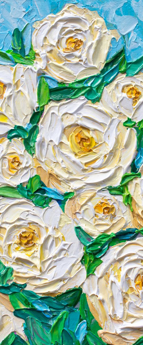White Roses by Olga Tkachyk