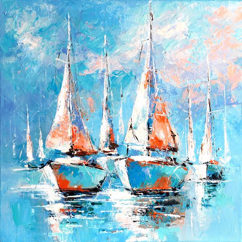 Sailing day by Liubov Kvashnina