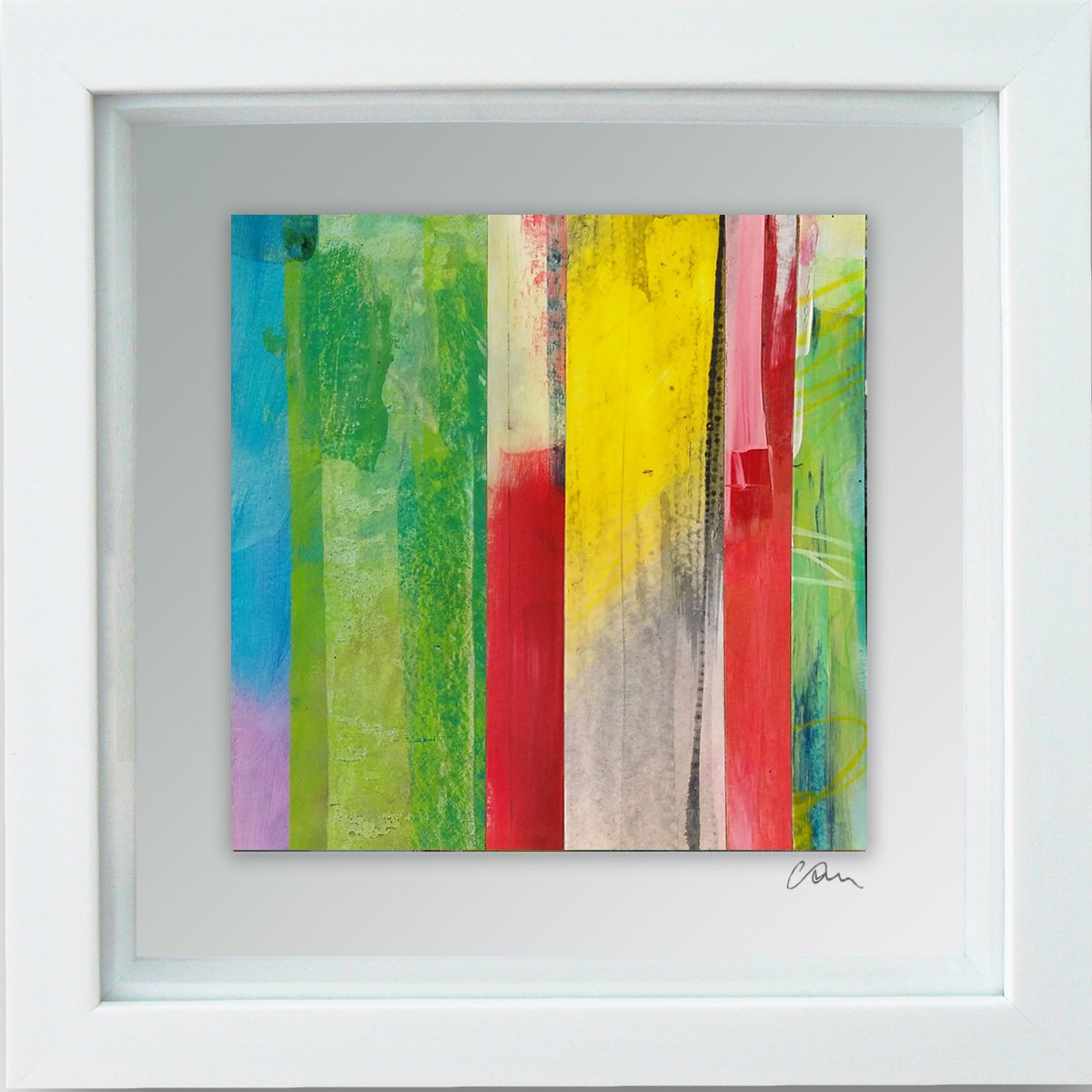 Feedback #26 - Framed ready to hang original abstract by Carolynne Coulson