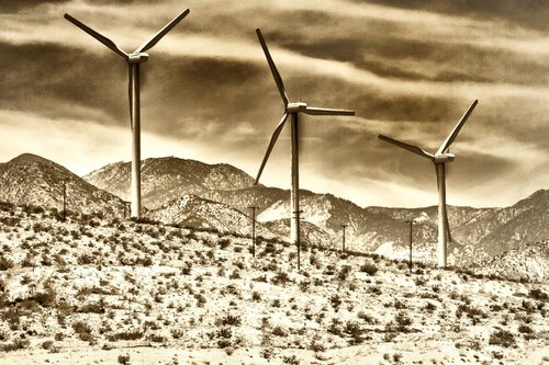 NO PLACE LIKE HOME SEPIA 3 Palm Springs CA by William Dey