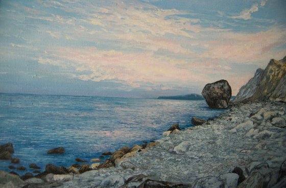 Seascape oil painting 'Sea Idyll'