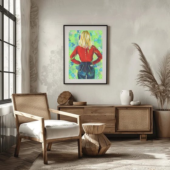 Colorful Woman Floral
