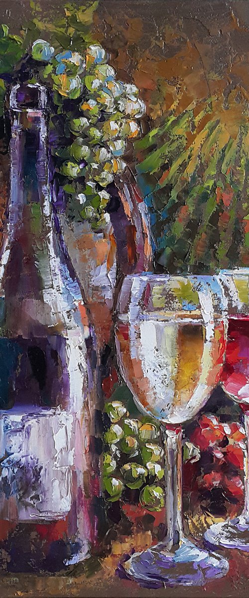 Still life Red and White by Viktoria Lapteva