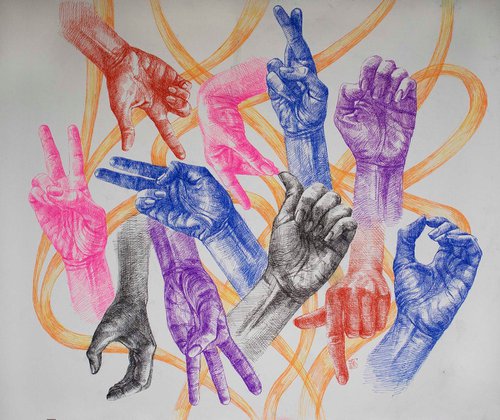 Hands language by Kateryna Bortsova