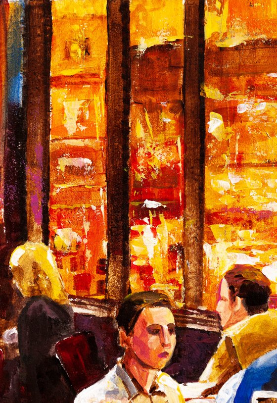 Evening cafe