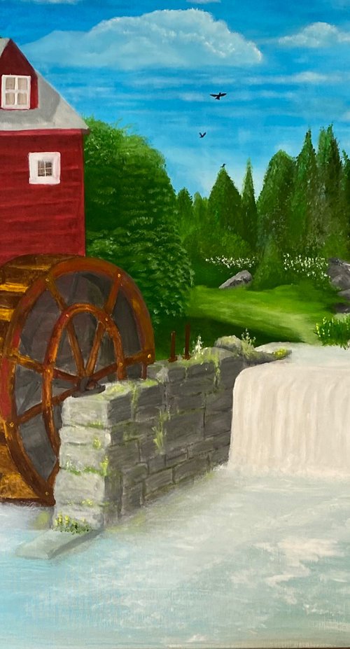 The Water Mill by Alan Horne Art Originals