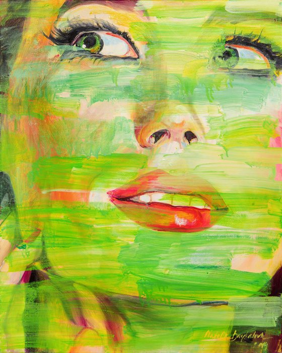 "Behind green", series "FACES"