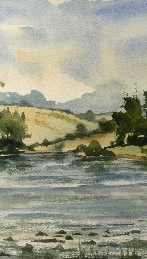 The River Derwent near Chatsworth by Brian Tucker