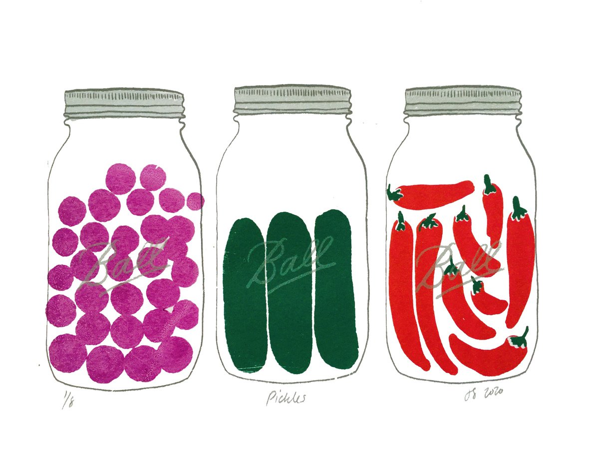 PICKLES - limited-edition, screenprint by Design Smith