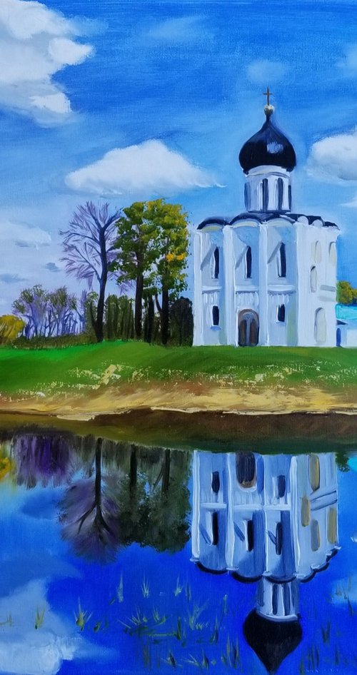 Church on the Nerl River by Alexandra Tomorskaya/Caramel Art Gallery