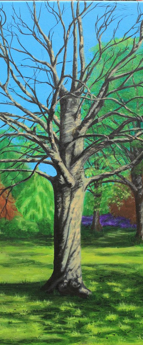 Elegance - tree painting by Jadu Sheridan