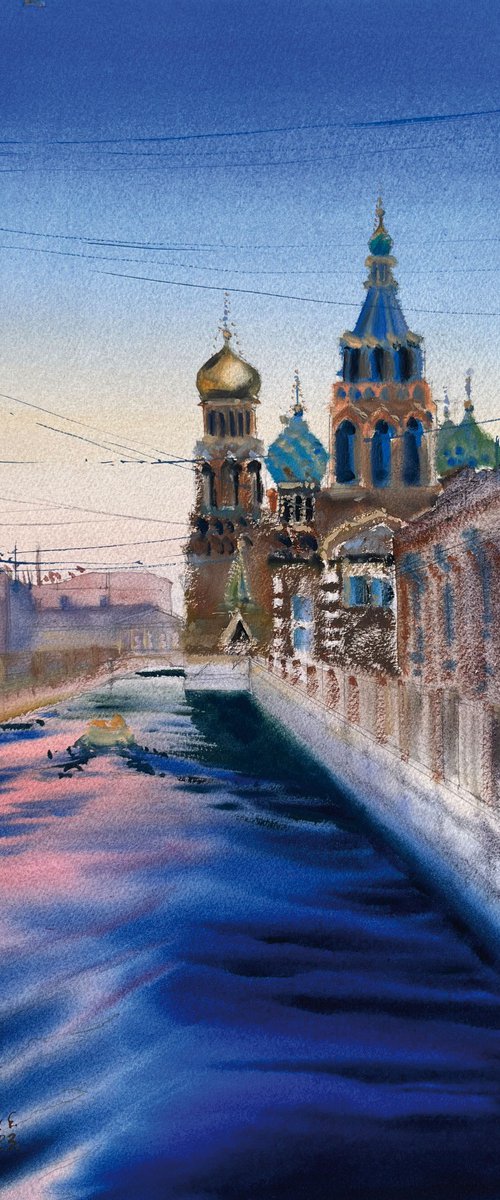 The church in St. Petersburg by Evgenia Panova