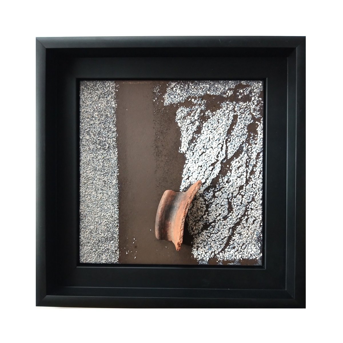 Abstract Still Life Relief By Rossitza Trendafilova, 11 X 11", "The Past Inside Of Us Iv", Original Artwork