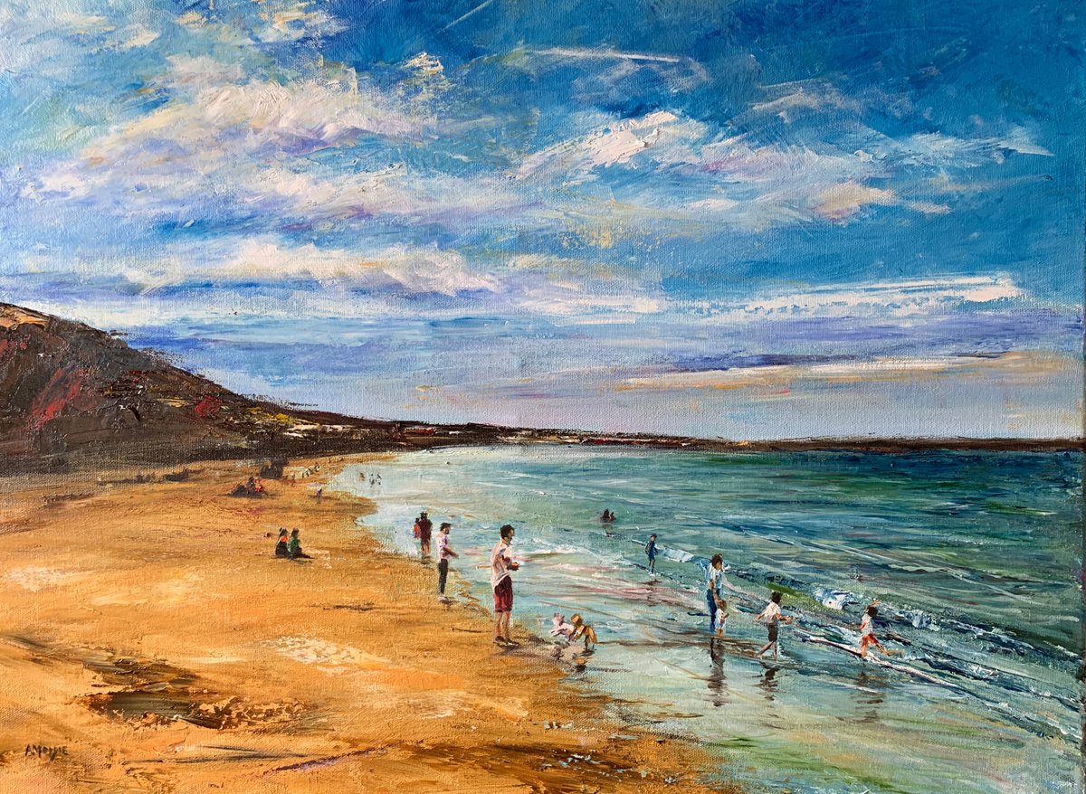 Evening Play Filey by Andrew Moodie