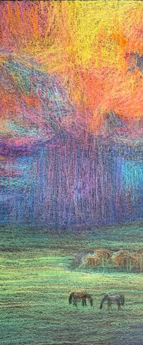 Evening Sky Landscape by Nataliia Zaharuk