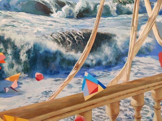 Evanescence -- large seascape painting