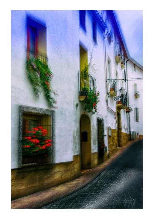 Spanish Streets 15. Abstract Multiple Exposure photography of Traditional Spanish Streets. Limited Edition Print #1/10 by Graham Briggs