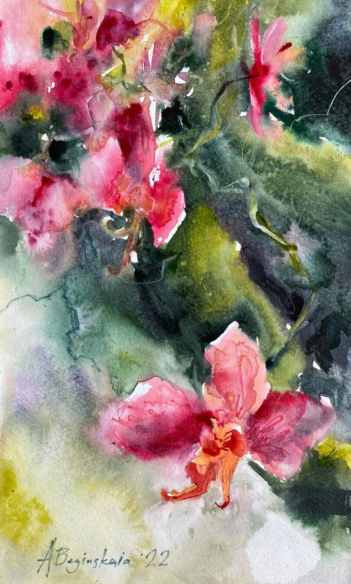 Orchids 4 by Anna Boginskaia