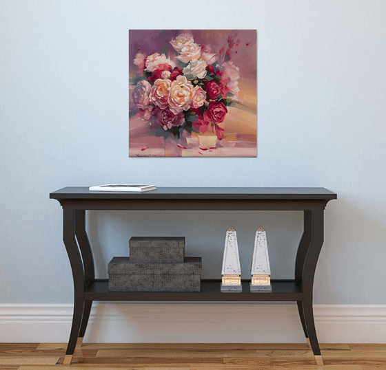 Roses. Tea for three