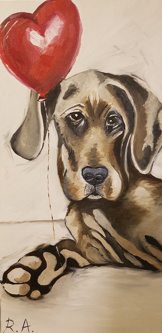 A dog is for life 30*60 cm