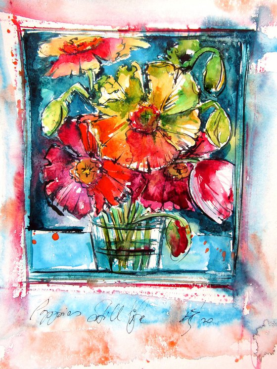 Still life poppies II