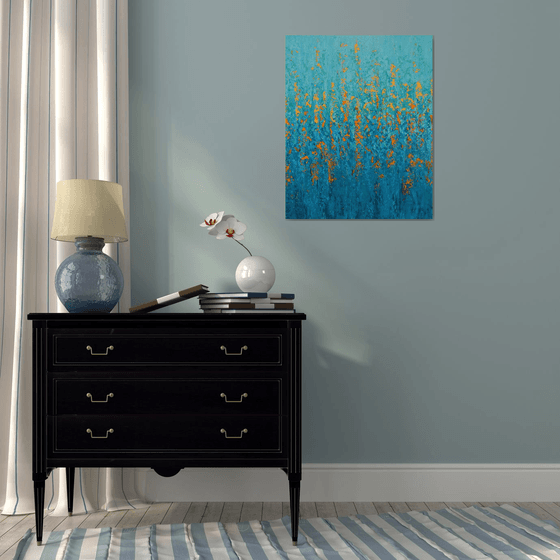 Turquoise and Orange