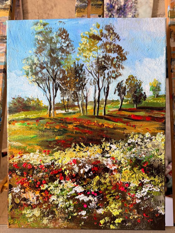 Field of Scarlet Blossoms